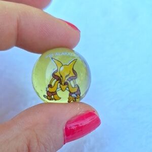 Alakazam Pokemon Vintage Glass Collectible Marble